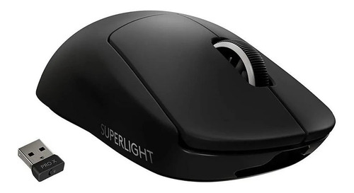 Mouse gamer de juego inalámbrico recargable Logitech Pro Series Pro X Superlight negro