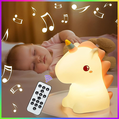 ~? Pikoy Unicornio Luz De Noche Para Niños, Máquina De Sonid