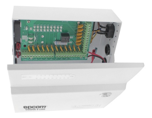 Imagen 2 de 6 de Fuente Cctv 12v A 20amp 18ch Para Cámaras, Soporta Batería