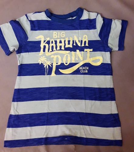 Remera Niños Carters T.7 Años Azul/verde Kahuna Big Point