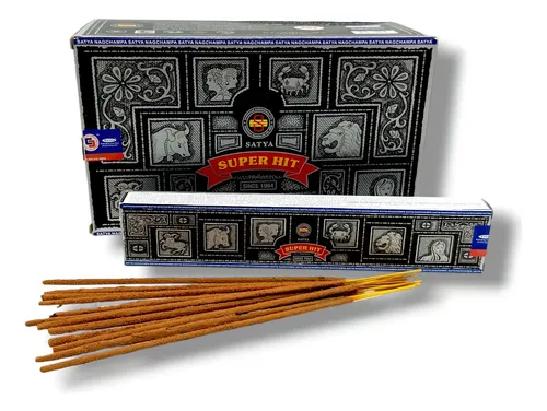 Incenso Satya Super Hit 12 Caixas De 15gr Caixa Fechada
