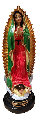 Virgen De Guadalupe 21 Cm Incluye Vela Figura Decorativa 