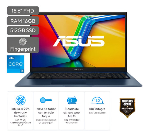 Portatil Asus Vivobook X1504va Core I5 16gb 512gb 15.6 Fhd