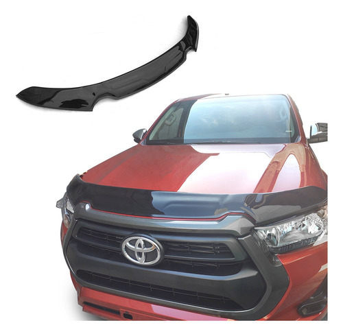 Deflector Capot Toyota Hilux Revo 2021 En Adelante Negro 