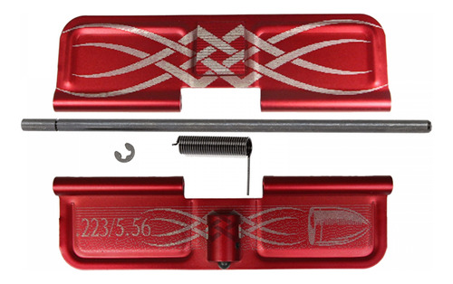 Tapon Cubierta Dust Cover Guardapolvo Ar-15 Gravado Rojo Neg