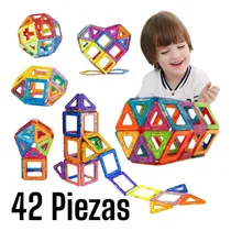 Comprar Espectacular Set Bloques De Construcción Magnético.42 Piezas