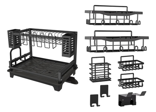 Estante Para Secar Platos, Paquete De 8 Estantes De Ducha, 2
