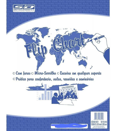 Papel Para Flip-chart 63 X 80 50 Fls São Domingos