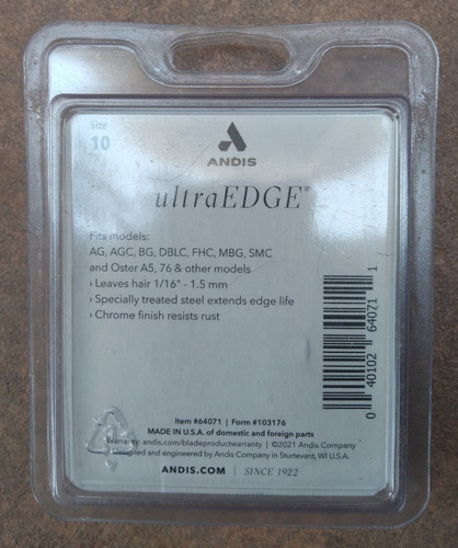 Cuchilla Andis Ultra Edge No.10