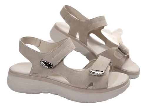 Sandalias Deportivas Para Mujer Con Cierre De Velcro, Zapati