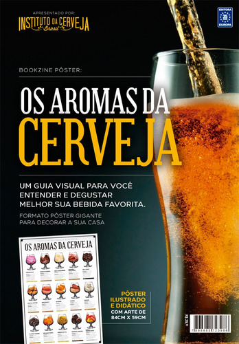 Os Aromas da Cerveja - RevistaPôster, de a Europa. Editora Europa Ltda., capa mole em português, 2022