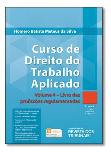 -, de Homero Batista Mateus Da Silva. Editora REVISTA DOS TRIBUNAIS, capa mole em português