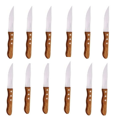 12 Cuchillos Para Carne  Jumbo Asado