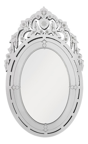 Espelho Decorativo Creatus Prata 28x47cm - Acrílico E Vidro