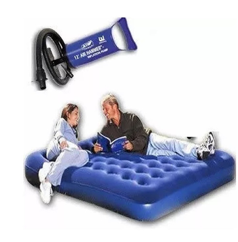 Carpa 4 Canadiense Colchon Inflable 2 Plazas + Inflador