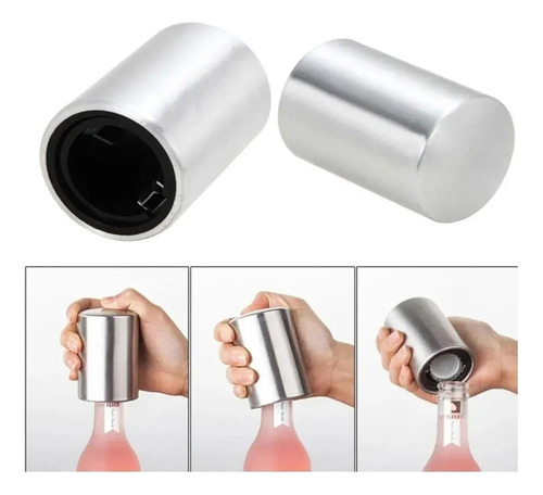 Destapador Magnético Para Botellas Cerveza Refresco Acero