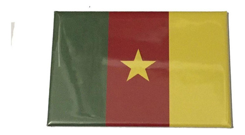 Imán con la bandera de Camerún