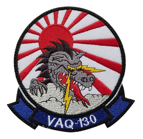 Parche Bordado Vaq 130 Escuadron De Ataque 130 Dragon Japon