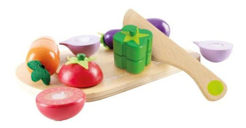 Verduras De Madera Cortar Con Velcro Juego Alimentos Ok Baby