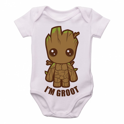 Bodie Body Infantil Roupa Bebê Nene Bori Groot Bebê Marvel