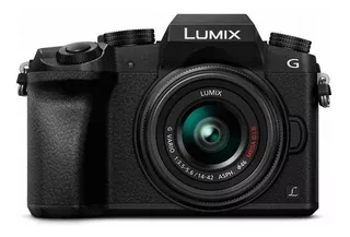 Panasonic Lumix Kit G7K + lente 14-42mm II ASPH DMC-G7K sin espejo color negro