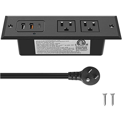 Tira De Alimentación Empotrada Puerto Usb C De 20 W, T...