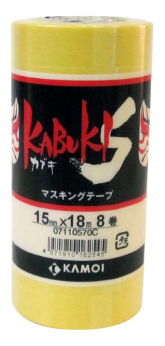 Kamoi Cinta Adhesiva Kabuki-s  (15mmx18m) 8 Rollos (importac