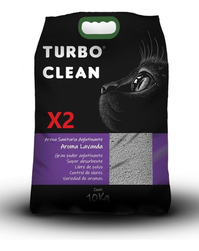 Arena Sanitaria Turbo Clean Aroma Lavanda 20kg - Aquarift