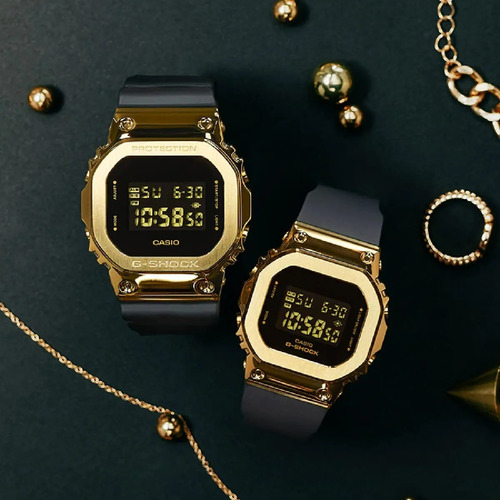 Imagen 7 de 8 de Reloj Casio G-shock Women Iones Dorados Gm-s5600gb-1cr