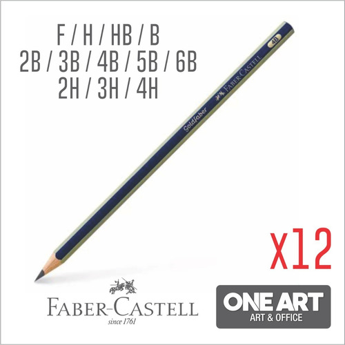 Lapices Faber Castell Goldfaber 1221 Set Graduados X 12! Color del trazo Negro