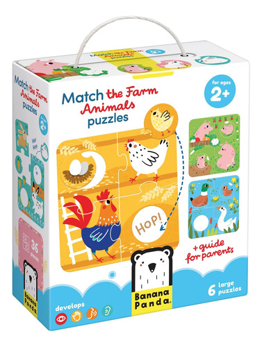 Banana Panda Match The Farm Animals Juego De Combinación - E