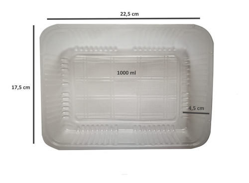 Imagen 2 de 12 de Bandeja De Plastico 105 + Tapa Descartable Banplast X100 U