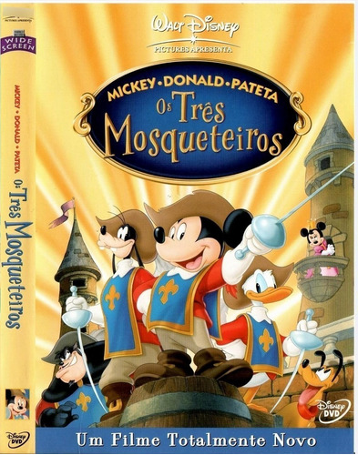 Dvd: Mickey, Donald E Pateta - Os Três Mosqueteiros (2004)