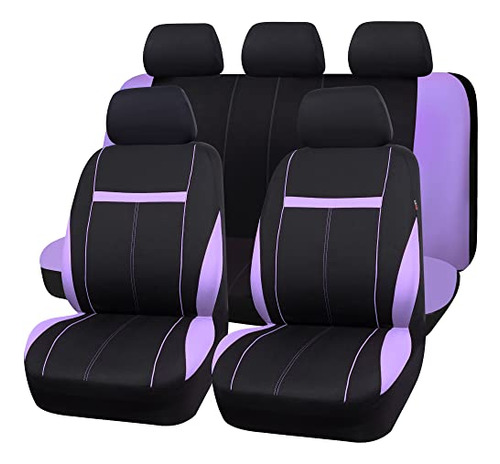 Universal Fit Sporty Cloth Full Set Car Seat Covers,fit...