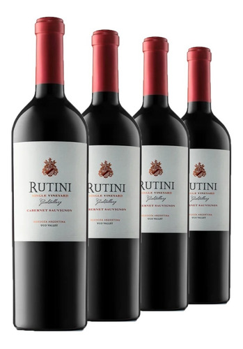 Vino Rutini Cabernet Sauvignon S Vineyard Gualtallary X 4 --