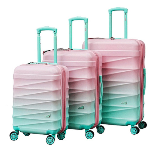 Set X3 Valijas Trendy Ruedas Giro 360º Reforzada Viajeras