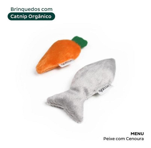 Gatton Brinquedos Catnip Orgânico Gatos Cenoura/peixe/banana