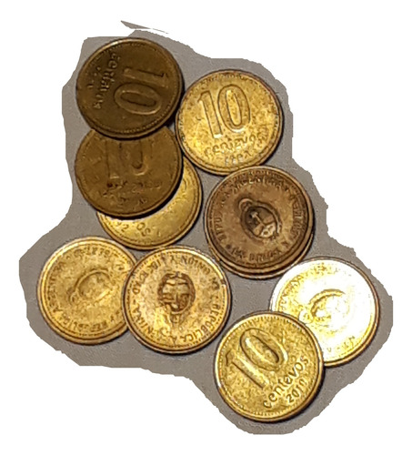 Moneda Argentina  10 Centavos Serie X 10 De 1992 Al 2011 L1