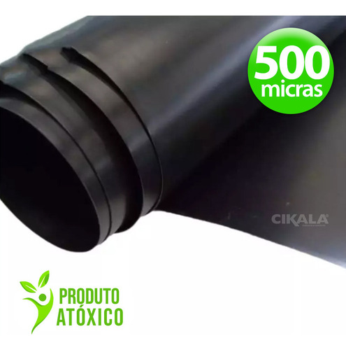 Geomembrana Lona Lago Ornamental Paisagismo 500 Micras 5x5 M