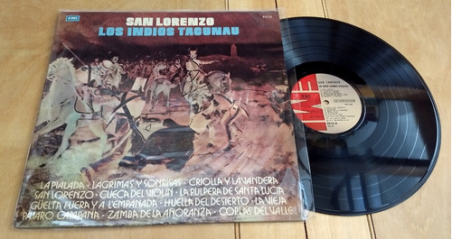 Los Indios Tacunau San Lorenzo Disco Lp Vinilo