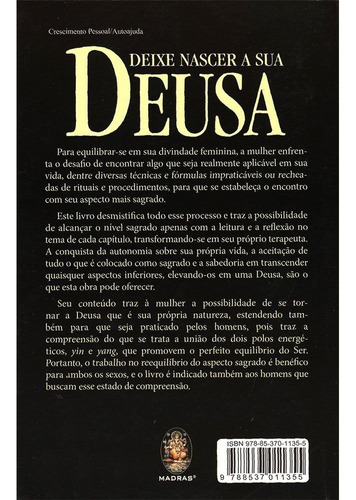 Deixe Nascer A Sua Deusa - Um Resgate Do Sagrado Feminino, De Michele Martini. Editora Madras Em Português