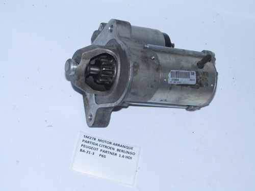 Motor Arranque Partida Citroen Berlingo Peugeot Partner 1.6 (Usado)