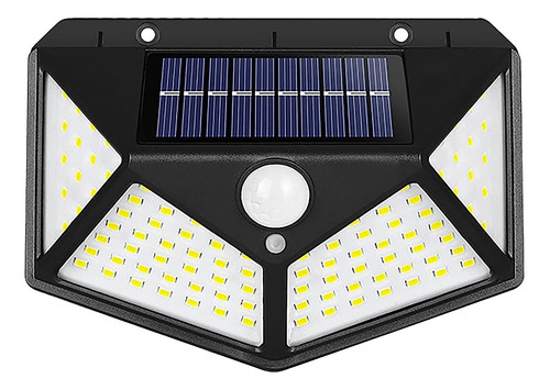 Lámpara Solar 100 Led Exterior Sensor Movimiento Seguridad