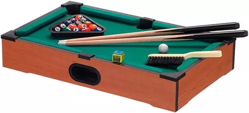 Jogo Mini Mesa Sinuca Bilhar Snooker Infantil Art Game