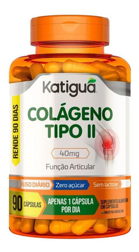 Colágeno Tipo 2 40mg 90 Cápsulas Katiguá