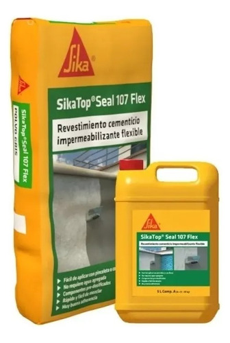 Sika Top 107 Seal Flexible Cementíceo Comp. A + B X 25 Kg