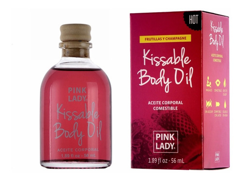 Aceite Masajes Efecto Calor Comestible Pink Lady