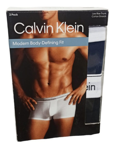 Boxer Calvin Klein Trunk Corto Hombre 2 Pack Nb1541o - 401