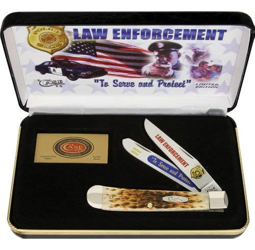 Case Cutlery Cat-le Case's Law Enforcement Handle Trapper Po