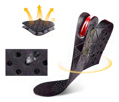 Dos Juegos De Plantilla De Altura Estatura 3-7cm Con Cojín